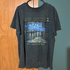 Van Gogh Black Graphic T-Shirt